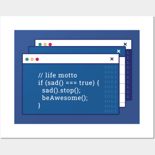 Funny coding computer screen Posters and Art